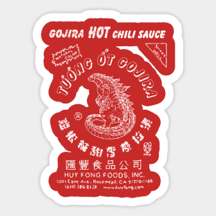 Godzilla - Gojira HOT sauce Sticker